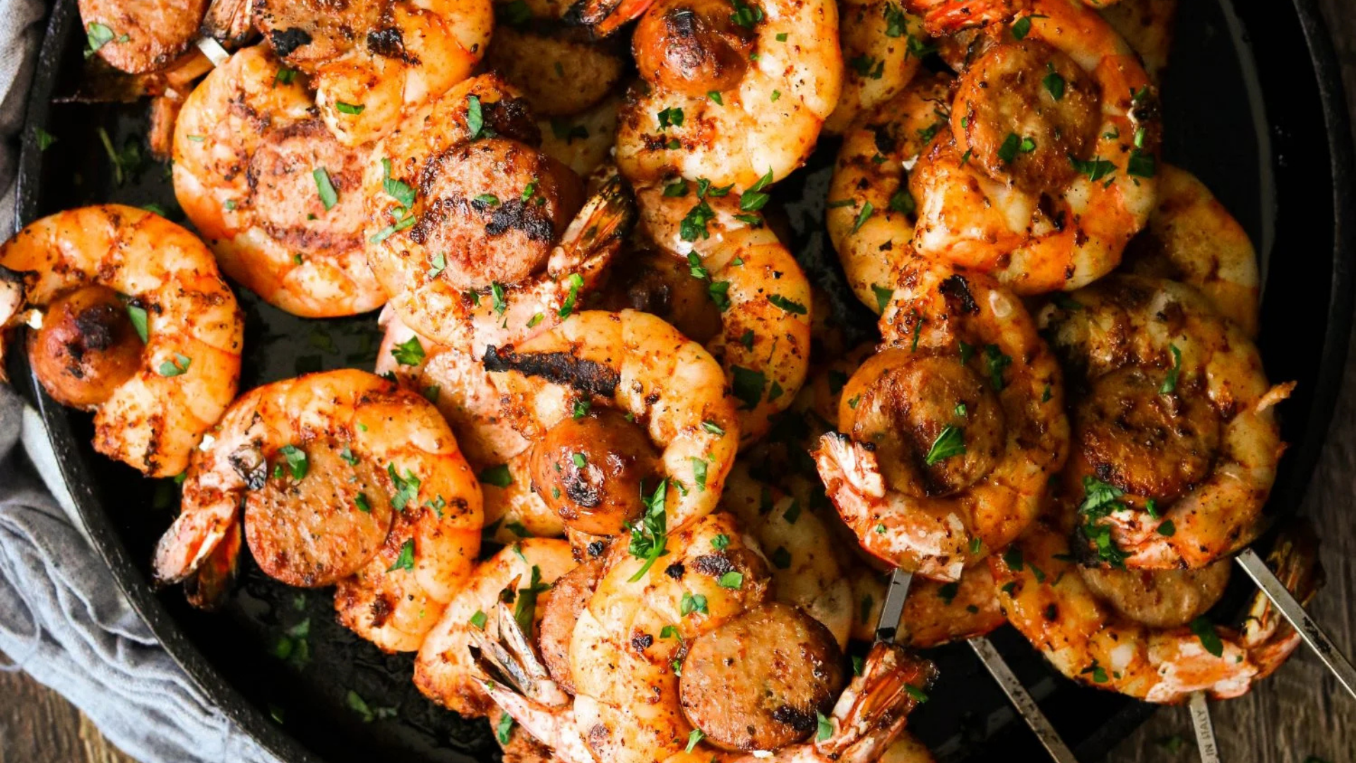 Cajun Grilled Shrimp Skewers