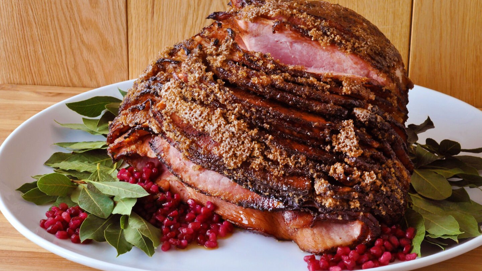 Kicked-Up Pomegranate Balsamic Ham