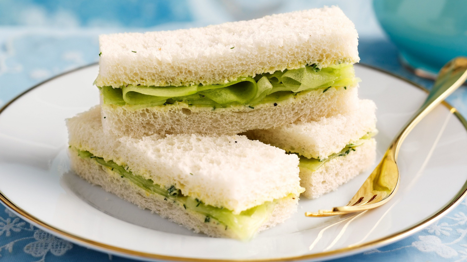Lemon Dill Cucumber Sandwiches