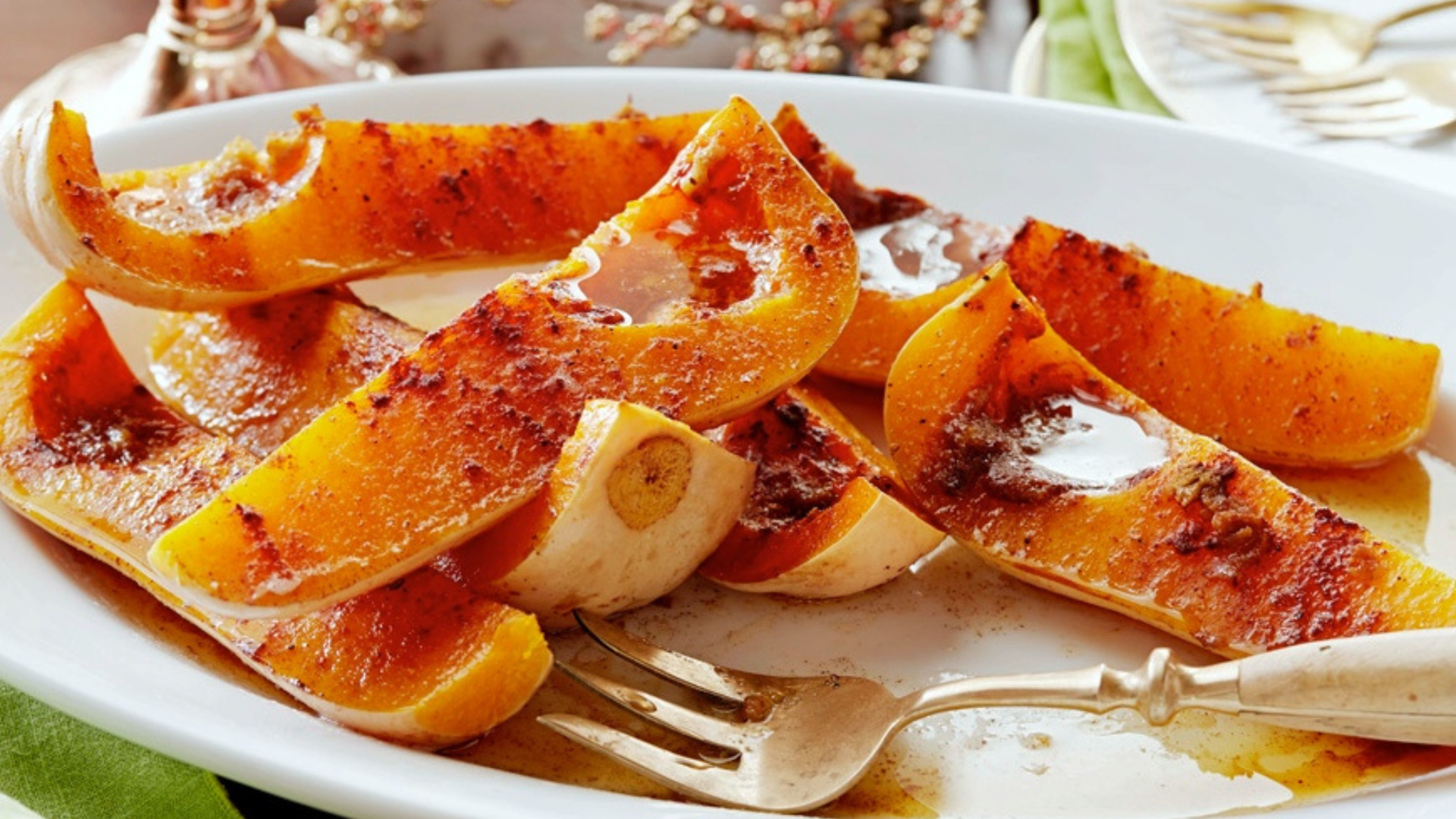Roasted Butternut Squash with Cinnamon-Pear Browned Butter