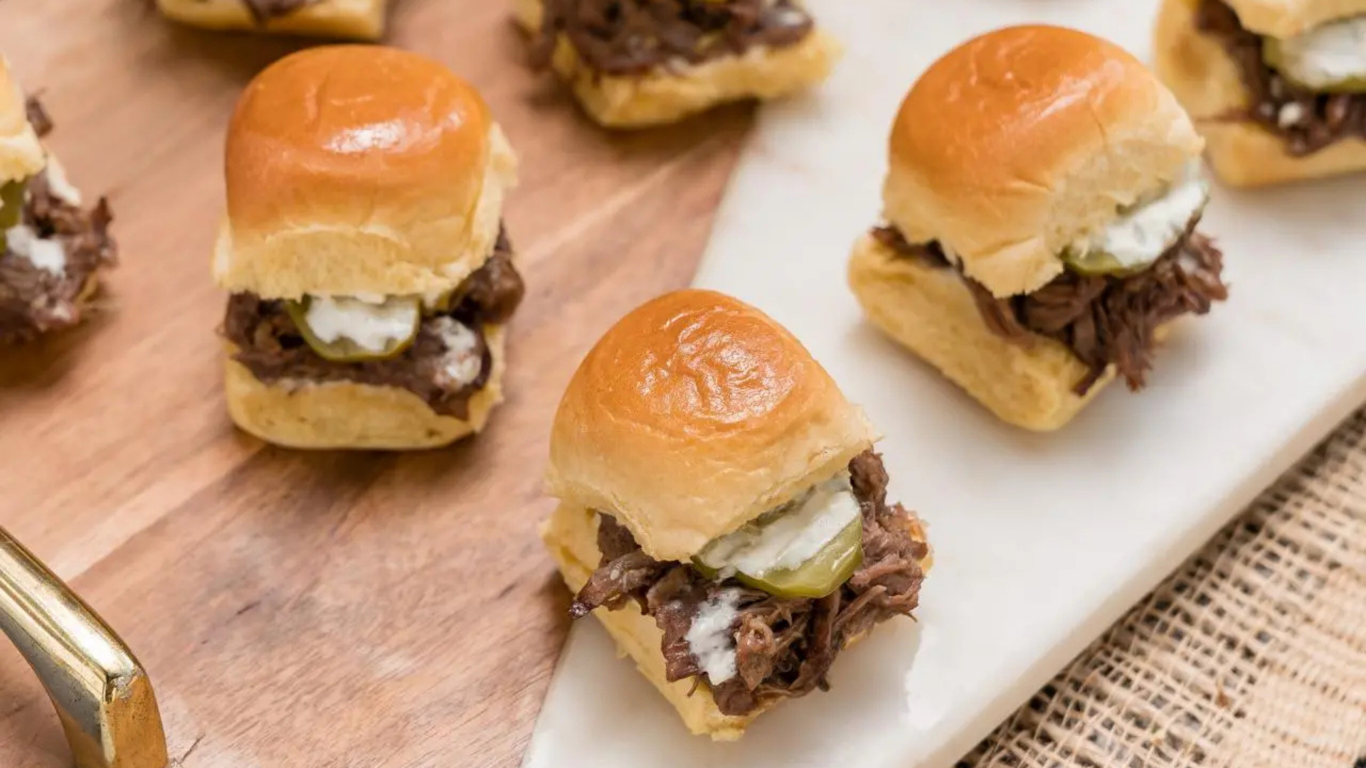 Slow Cooker Pot Roast Sliders