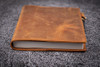 Galen Leather Co. C.H Brown Leather Slim A5 Notebook / Planner Cover