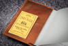 Galen Leather Co. C.H Brown Leather Slim A6 Notebook / Planner Cover