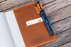 Galen Leather Co. C.H Brown Leather Slim A6 Notebook / Planner Cover
