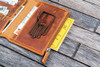Galen Leather Co. C.H Honey Ochre Leather Slim B6 Notebook / Planner Cover