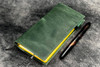 Galen Leather Co. C.H Forest Green Leather Slim Hobonichi Weeks Planner Cover