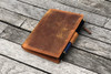 Galen Leather Co. C.H Brown Leather Wallet Insert for Traveler's Notebook Passport Size