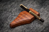 Galen Leather Co. Mahogany Nib Rest Wooden Pen Stand 