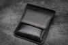 Galen Leather  Co. Leather Flap Pen Case for Five Pens - Black