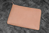 Galen Leather Co. Leather Zippered Writer's Bank Bag - Pen Pouch -  Undyed Leather