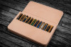 Galen Leather Co. Leather Magnum Opus 12 Slots Hard Pen Case with Removable Pen Tray - Undyed Leather