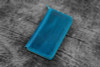 Galen Leather Co. Leather Zippered 3 Slots Pen Case C.H. Ocean Blue