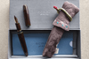 Scribo Piuma Hane Toruko Fountain Pen with EF Flex Nib Gold Trim