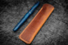 Galen Leather Co. Leather Single Fountain Pen Sleeve Crazy Horse Brown
