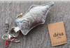 Desa Heritage Songket Keychain/Charm Design Silver