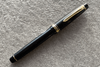 Pilot Justus 95 Black Ribbed Gold Trim Fountain Pen