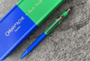 Caran D'Ache x Paul Smith Cobalt & Emerald Ballpoint Pen With Metal Case