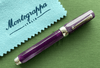 Montegrappa Micra Marble Purple 18k Silver Fountain Pen Medium Nib