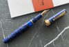 Delta Limited Edition Lapis Lazuli Blue Celluloid GT Fountain Pen Fine Nib