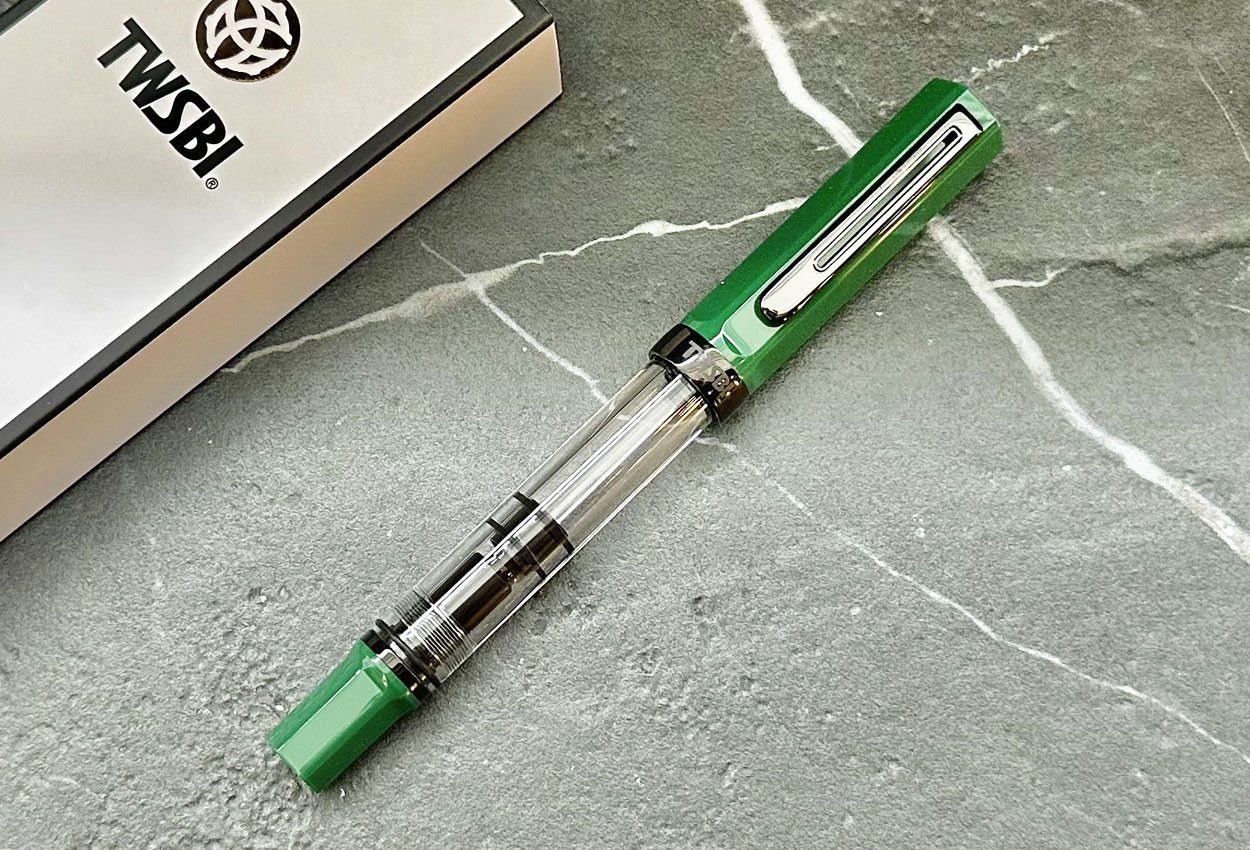 TWSBI Eco Irish Green with Onyx Black Trim Fountain Pen