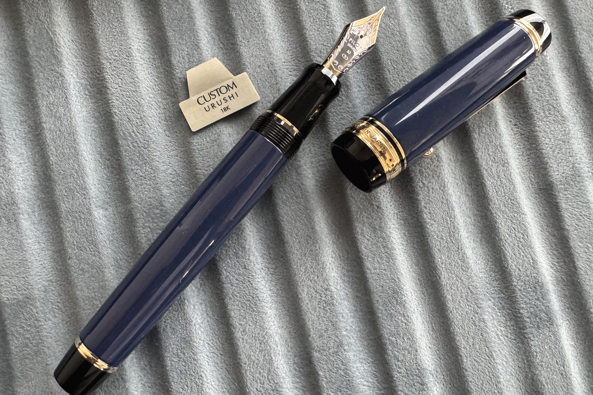 Pilot Custom Urushi Blue Fountain Pen