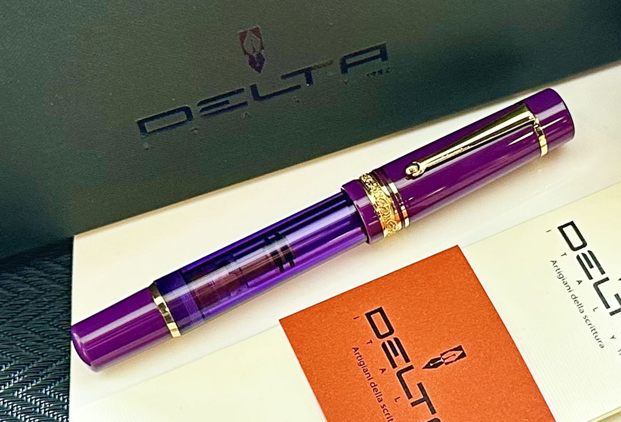 Delta DV Prestige Majestic Purple Limited Edition Fountain Pen 14K Medium Nib