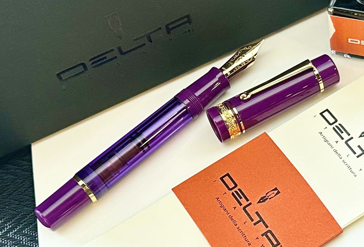 Delta DV Prestige Majestic Purple Limited Edition Fountain Pen 14K Medium Nib