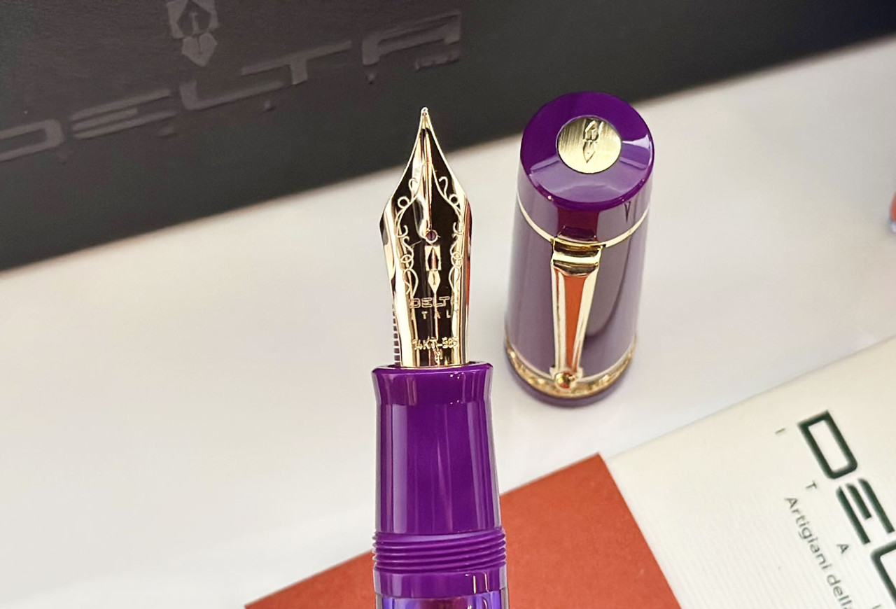 Delta DV Prestige Majestic Purple Limited Edition Fountain Pen 14K Medium Nib