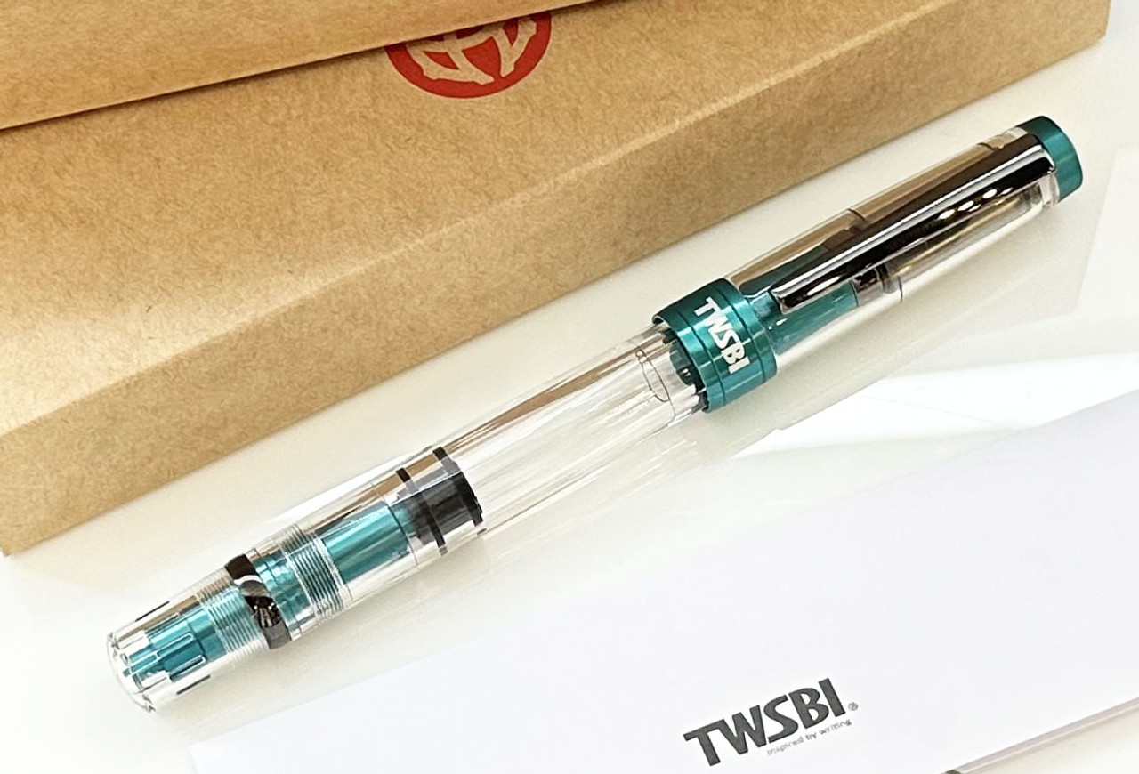 TWSBI Limited Edition Diamond 580 ALR Caribbean with Onyx Fountain Pen TWSBI Limited Edition Diamond 580 ALR Caribbean with Onyx Fountain Pen