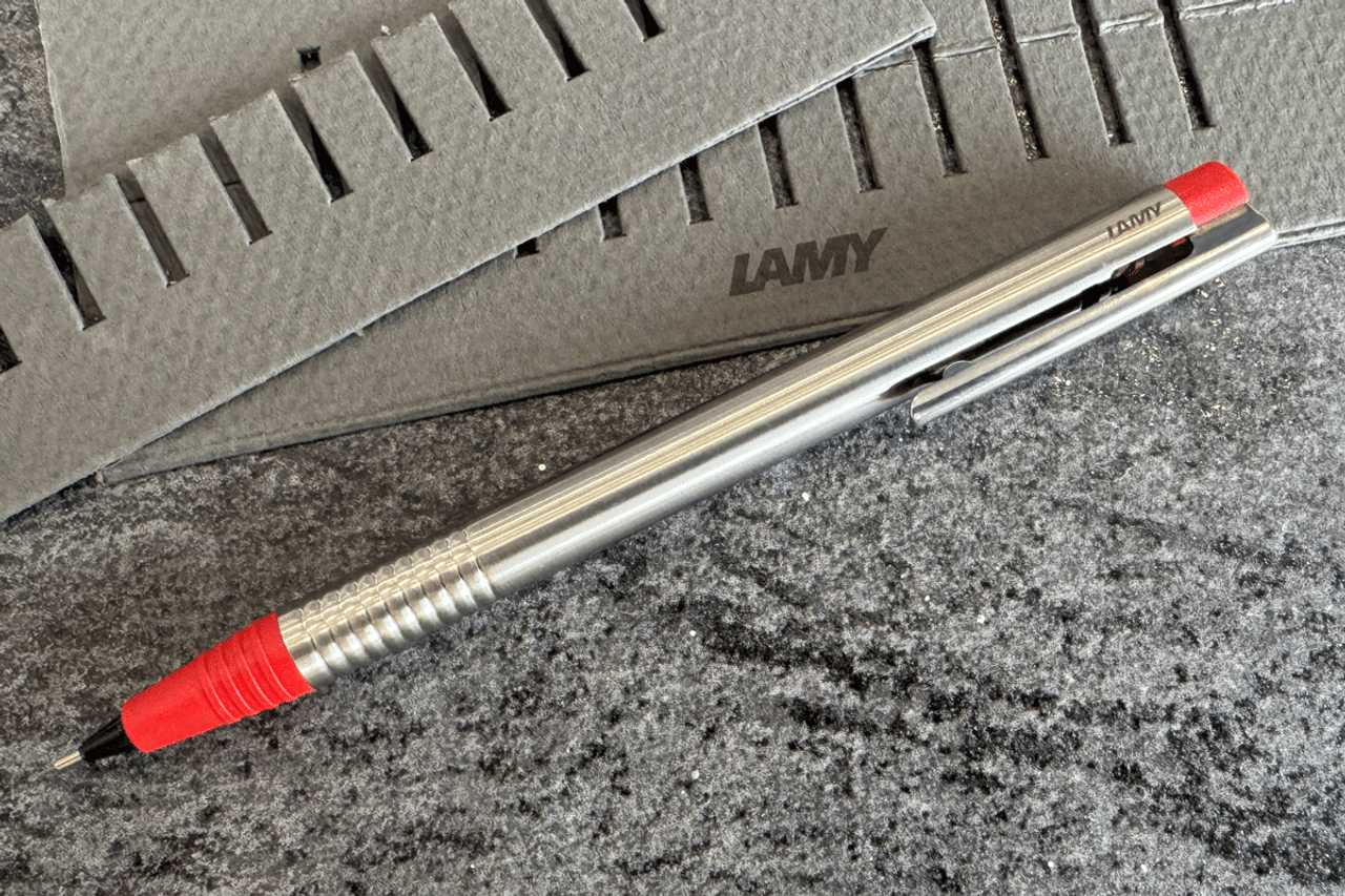 Lamy Logo Stainless Steel Red Mechanical Pencil