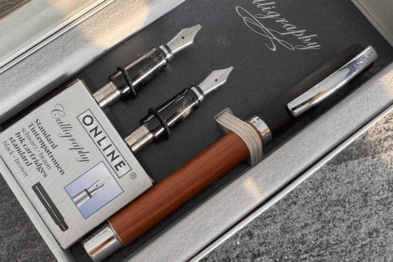 ONLINE Vision Nature Wood Calligraphy Fountain Pen Set