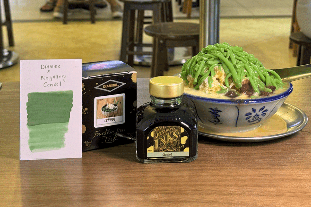 Diamine X PenGallery Cendol Fountain Pen 80ml Bottle Ink