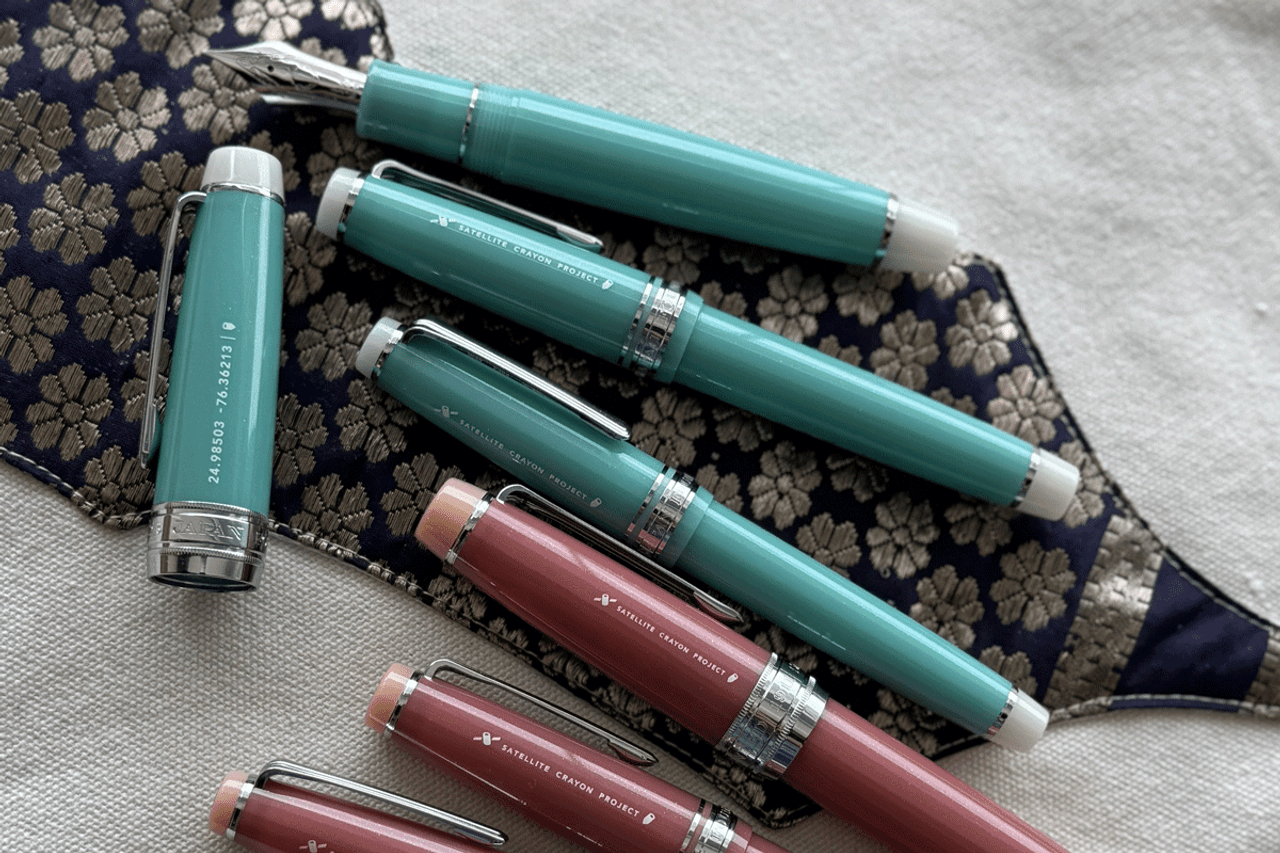 Sailor PG Slim Satellite Crayon Project Eleuthera Island Fountain Pen