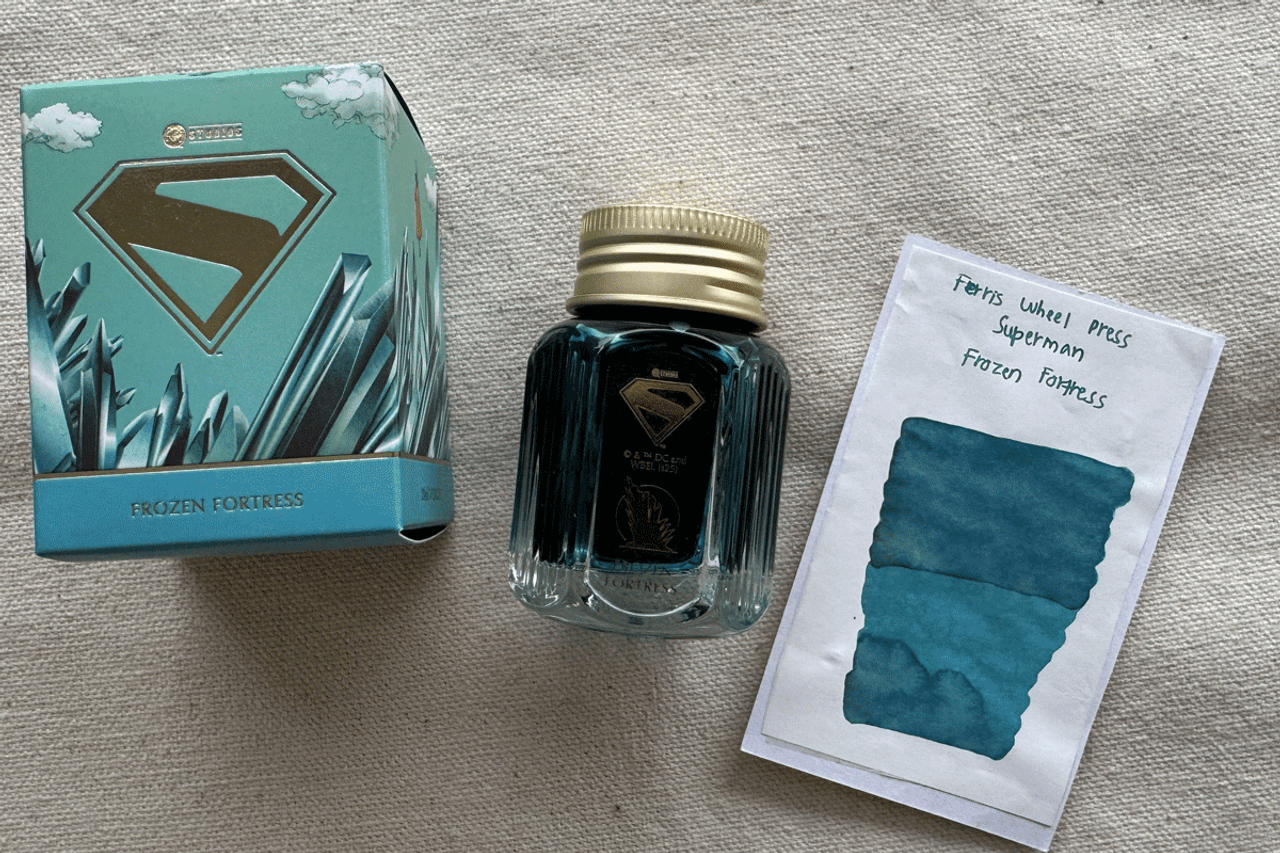 Ferris Wheel Press Superman Frozen Fortress Fountain Pen 28ml Bottle Ink