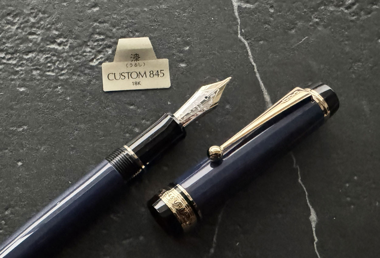 Pilot Custom 845 Urushi Blue GT Fountain Pen