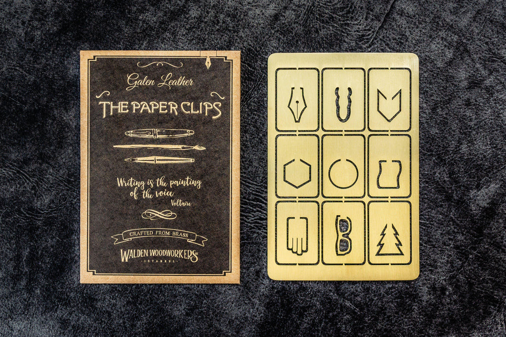 Galen Leather Co. Brass Paper Clip Set