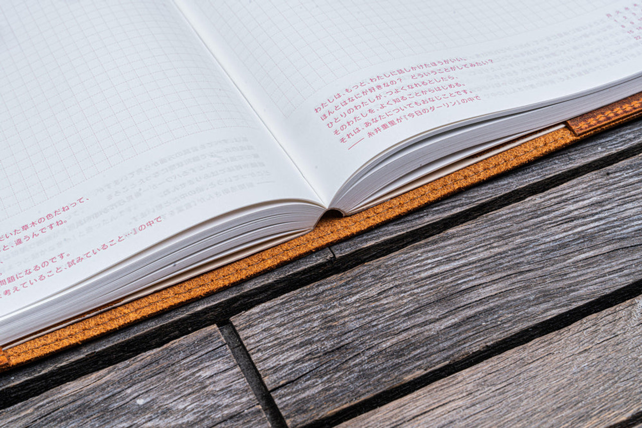 Galen Leather Co. C.H Brown Leather Slim A5 Notebook / Planner Cover