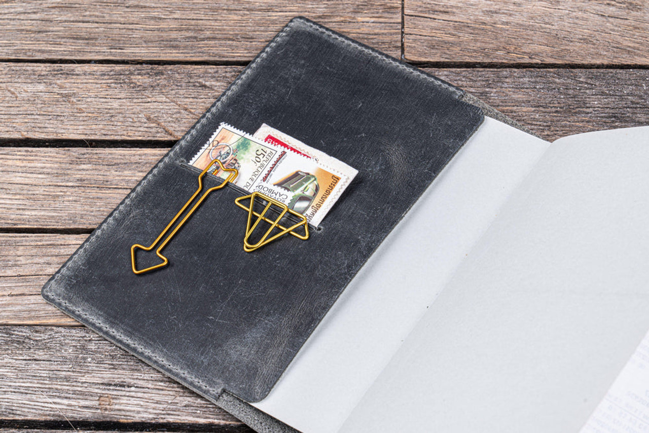 Galen Leather Co. C.H Smoky Leather Slim A6 Notebook / Planner Cover