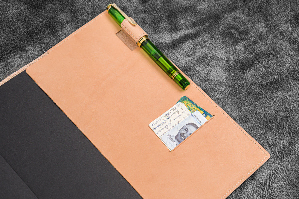 Galen Leather Co. Undyed Leather Slim B5 Notebook / Planner Cover