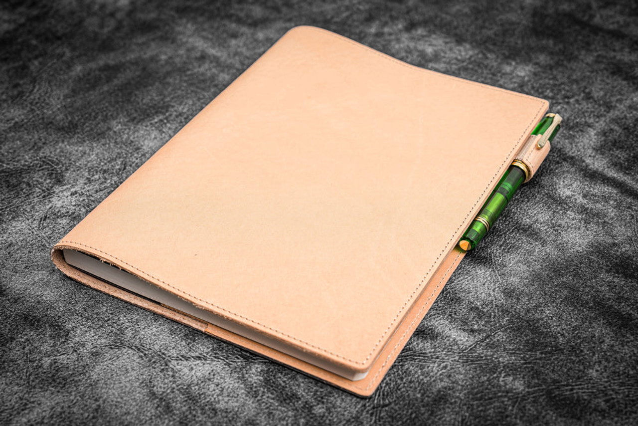 Galen Leather Co. Undyed Leather Slim B5 Notebook / Planner Cover