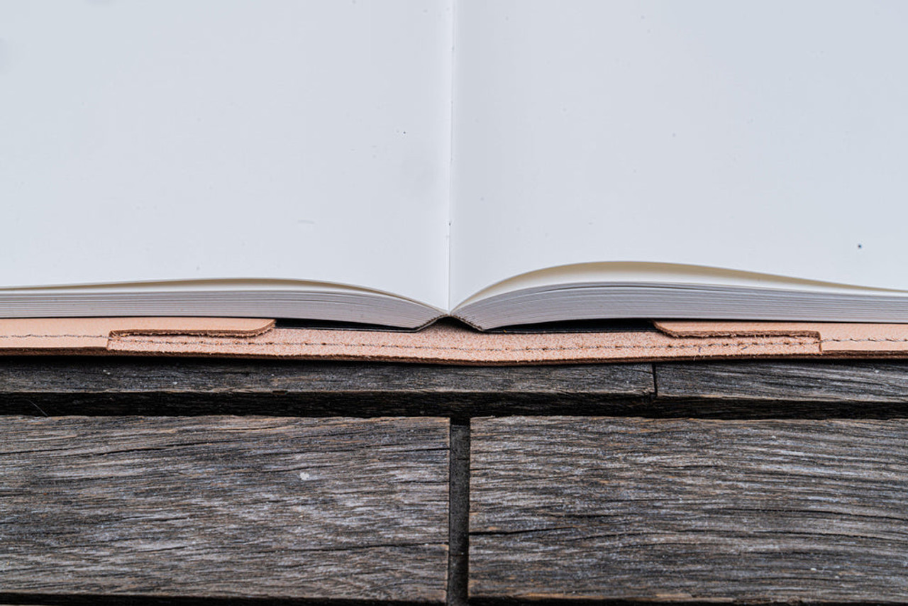 Galen Leather Co. Undyed Leather Slim B6 Notebook / Planner Cover