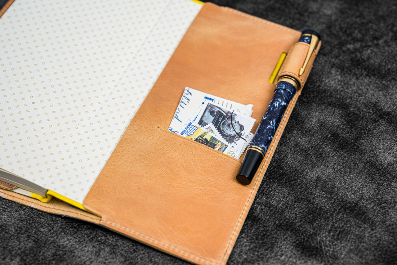 Galen Leather Co. C.H Honey Ochre Leather Slim Hobonichi Weeks Planner Cover