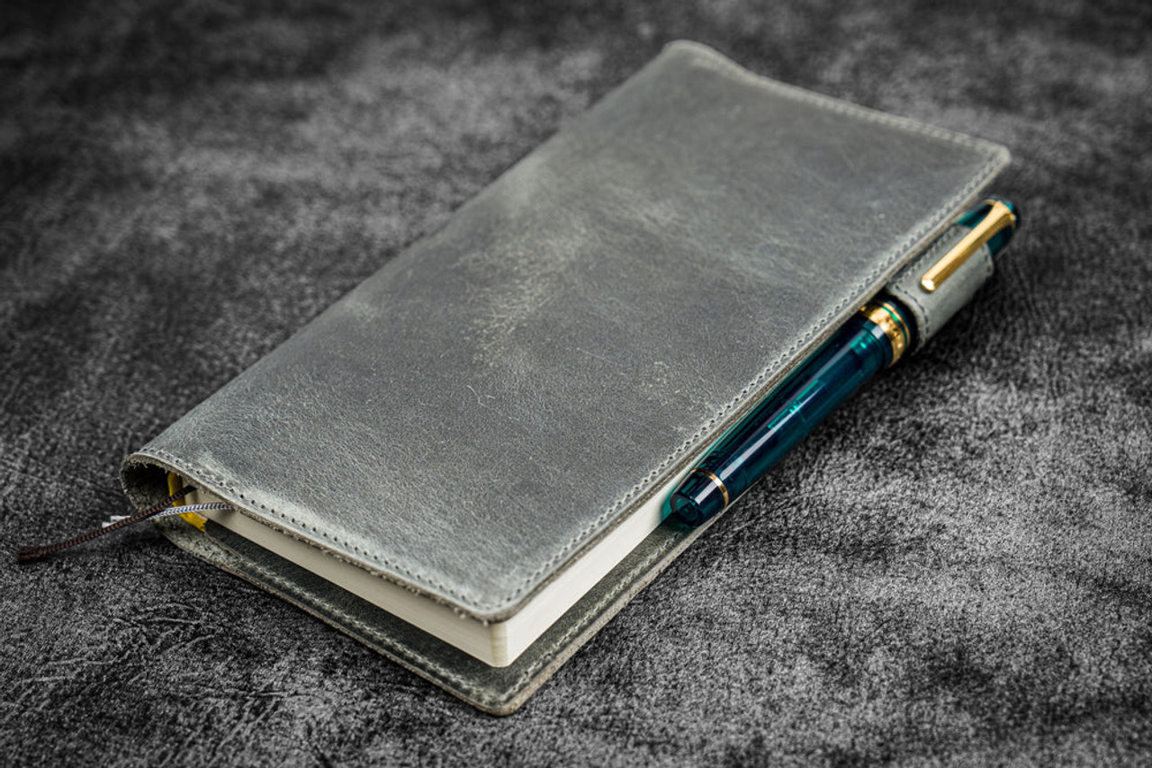 Galen Leather Co. C.H Smoky Leather Slim Hobonichi Weeks Planner Cover