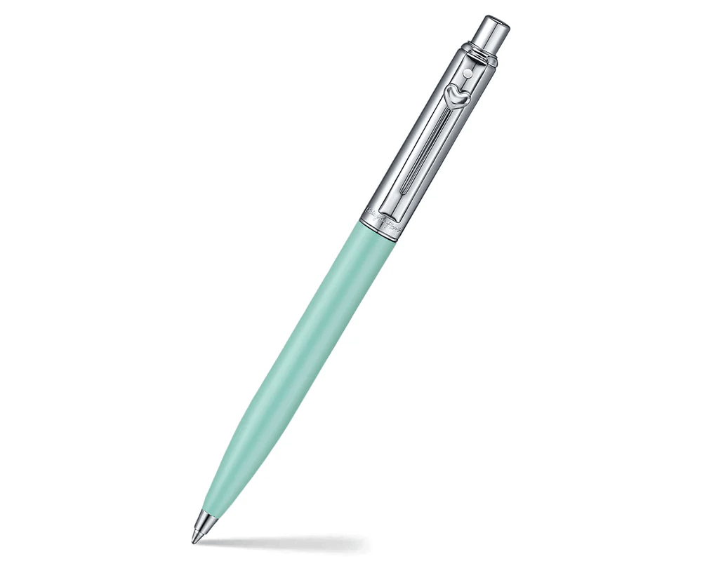 Sheaffer Sentinel Emily in Paris Matte Green CT with Heart Shape Emblem Ballpoint Pen