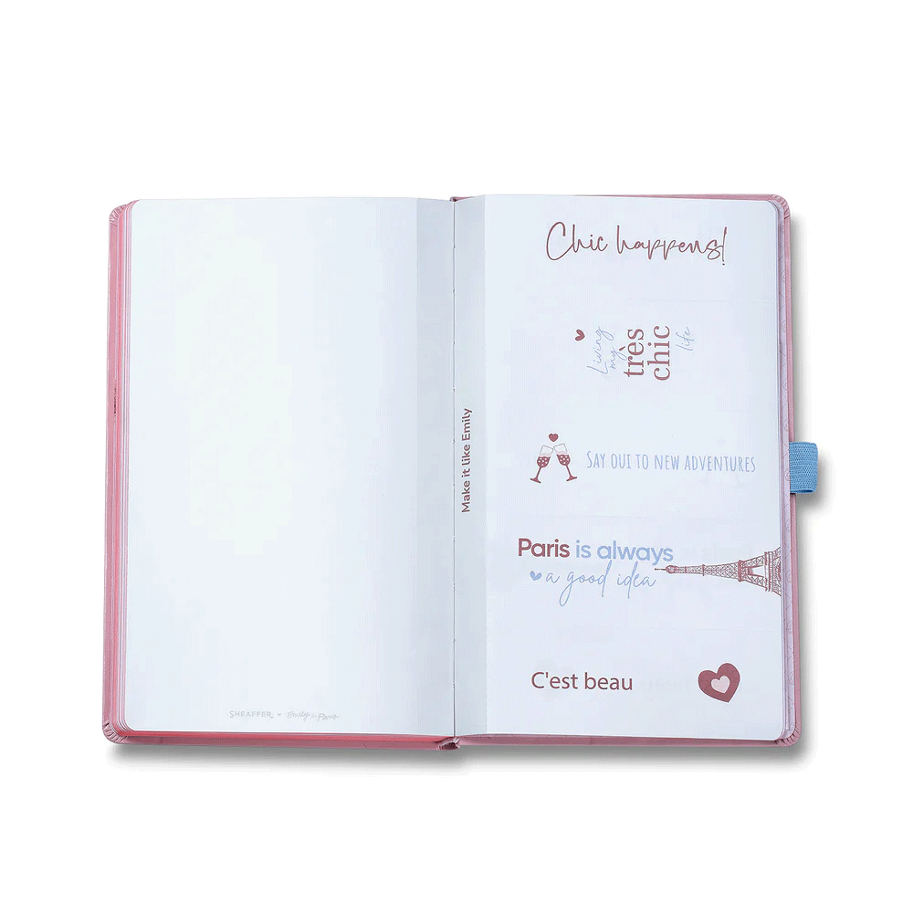 Sheaffer Emily In Paris Pink Hardbound Medium Notebook 