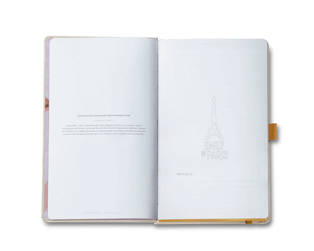 Sheaffer Emily In Paris Beige Hardbound Medium Notebook 