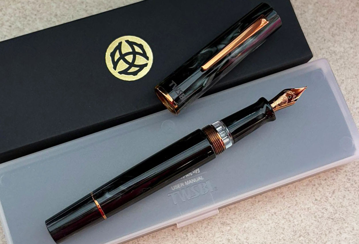 TWSBI Limited Edition Obsidian Black Bronze Trim Fountain Pen