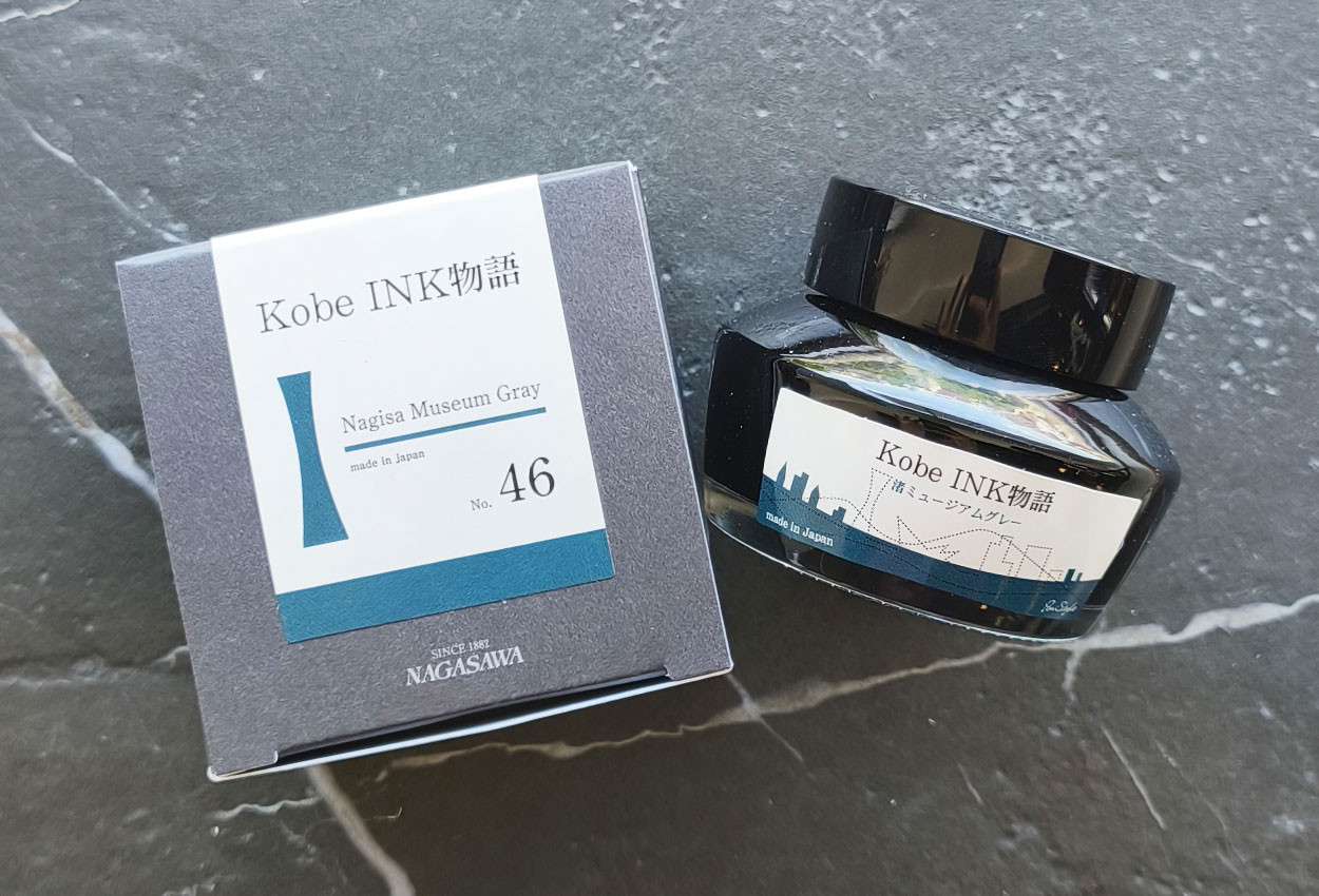 Kobe Ink Monogatari No.46 Nagisa Museum Gray 50ml Fountain Pen Ink