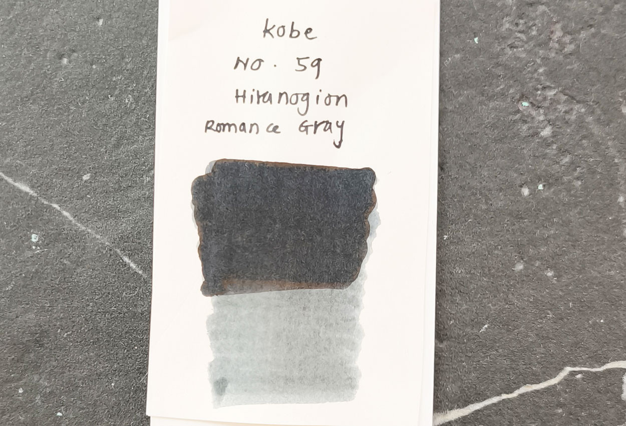 Kobe Ink Monogatari No.59 Hiranogion Romance Gray 50ml Fountain Pen Ink