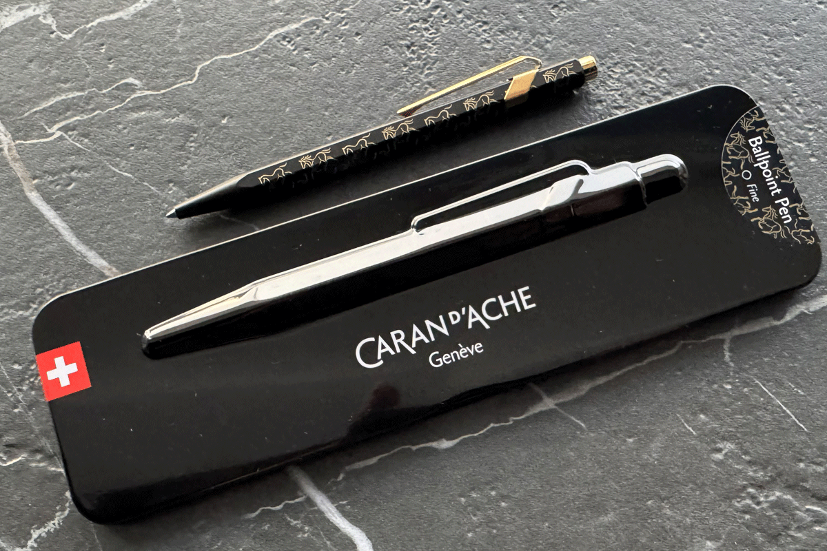 Caran D'Ache 849 Black Horse Ballpoint Pen
